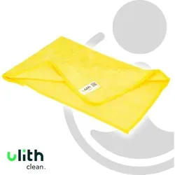 Ulith - Clean-profi Microfasertuch, 40 X 40 Cm, Gelb, 300 Gsm, Robust, Langlebig, Mit Hoher Wasseraufnahme