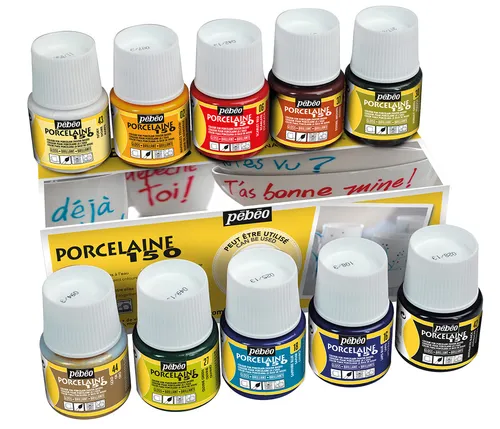 Produktbild Pebeo Porcelaine 150 Keramikfarbe Set 10 x 45ml, Verschiedene Farben