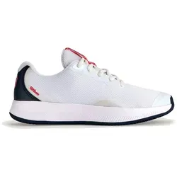 Wilson Damen Intrigue LITE Tennisschuh, White/Navy Blazer/Dubarry, 42 EU - Tennisschuhe für Damen mit dynamischer Performance, spezielle Passform und Dämpfung für energiegeladenes Abstoßen. Ideal für Balance und Traktion auf dem Platz.