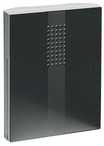 GROTHE Türklingel-Set 43153 - Gong 6 V (max) 83 dBA, elegantes Design in Schwarz und Weiß für klare Klangqualität