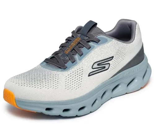 Skechers Go Walk Glide-Step 2.0 Herren Sneaker – Sage Textilbesatz, 40 EU - Leichter Herren Sneaker mit reaktionsfreudiger ULTRA GO-Mittelsohle für natürlichen Schwung. Atmungsaktives Mesh-Obermaterial und elastische Bungee-Schnürsenkel für optimalen Komfort im Alltag.