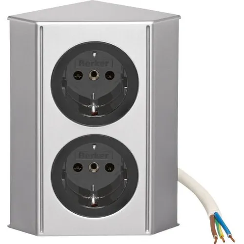 Berker INTEGRO TWIN-BOX M.2 SSD CHROM in schwarz von Berker