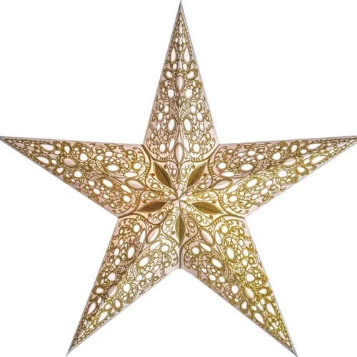 Starlightz Stern Raja gold 60 cm Leuchtstern Weihnachtsstern Falt Papierstern