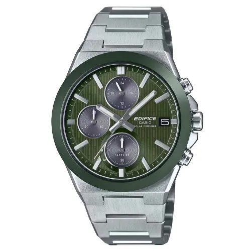 CASIO Edifice EFS-S650D-3AEF Chronograph - Herren Armbanduhr mit Solar-Technologie, Saphirglas und 100 m Wasserdichtigkeit für zuverlässige Nutzung im Alltag und Freizeit.