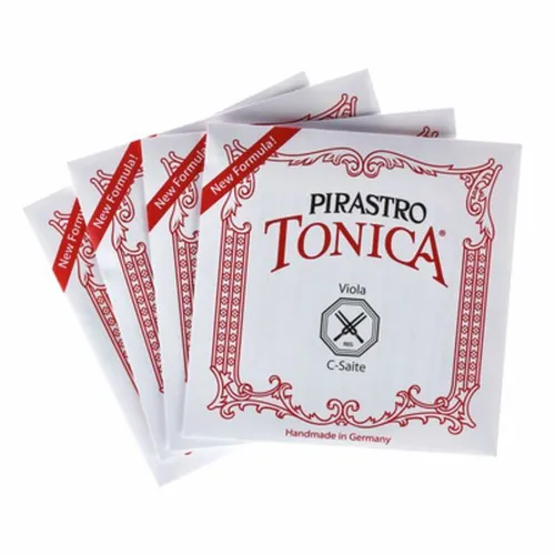 Pirastro Tonica Viola 3/4 - 1/2 Saitensatz - Instrumentenzubehör mit hochwertigen Saiten, lebhaftem Ton und leichter Ansprache – ideal für anspruchsvolle Violaspieler.