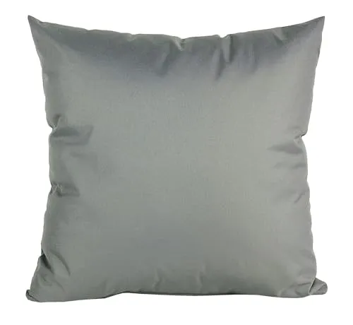 JACK 40x40cm Outdoor Lounge Kissen Dekokissen inkl. XXL-Füllung Wasserabweisend Sitzkissen Garten Stuhl Lotus Effekt, Farbe:Grau