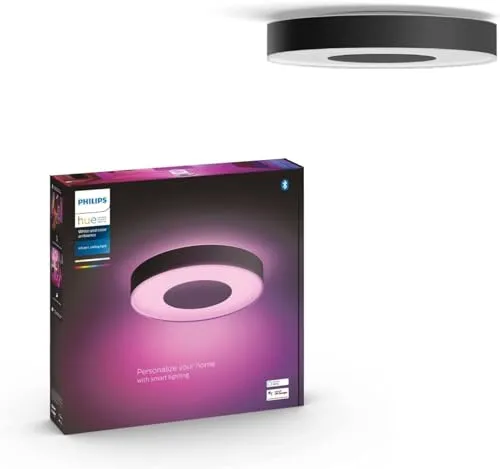 Hue Infuse Large Ceiling Plafond Light in schwarz von Philips