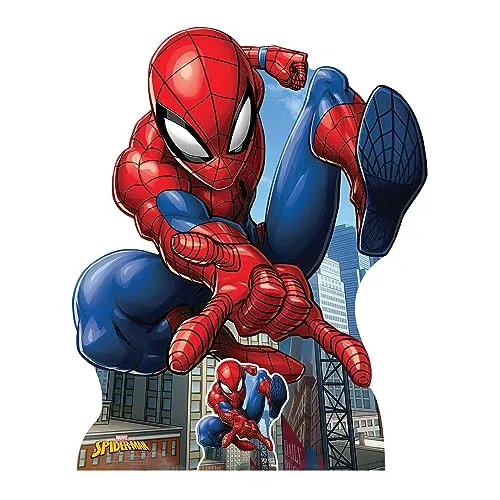 Star Cutouts SC4420 Spider-Man Pose Pappaufsteller mit Mini – perfekt für Marvel-Fans, Partys und Events