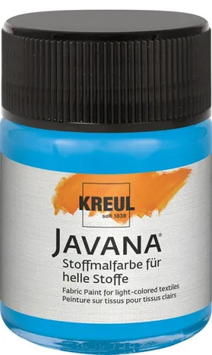Kreul Javana Stoffmalfarbe für helle Stoffe azurblau 50 ml  Textilfarben