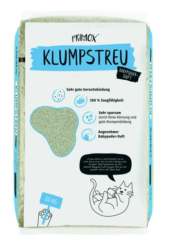 Primox Katzenstreu Babypuderduft 20 kg