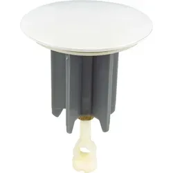 tecuro Universal Exzenterstopfen Ø 64 mm weiß (RAL 9010), Ablaufstopfen Einsatz für Ablauf