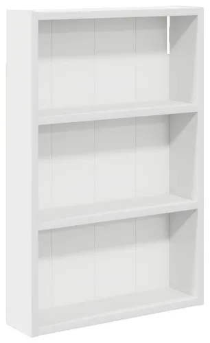 vidaXL Badezimmerspiegelschrank Weiß 40 x 10 x 60,5 cm - Eleganter Wandschrank aus Holzwerkstoff mit kompakten Maßen, ideal für kleine Badezimmer. Bietet praktischen Stauraum und passt sich harmonisch in Ihr Badezimmerdesign ein.