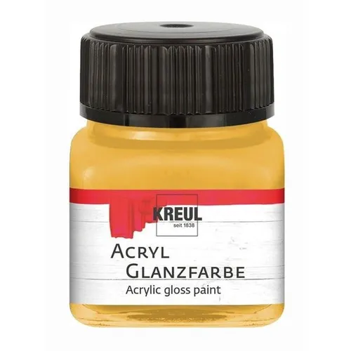 Kreul Acryl Glanzfarbe gold 20ml Glas 100ml/15,95 Euro