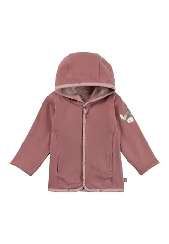 Sterntaler Wendejacke für Baby-Mädchen - Hautsympathische Babyjacke aus Baumwolljersey, wendbar mit Kapuze und Eingrifftaschen. Ideal für kleine Abenteurerinnen, bietet Komfort und Bewegungsfreiheit.