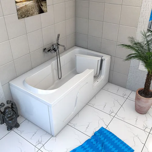 AcquaVapore Seniorenwanne S17-L mit Tür 150x75cm