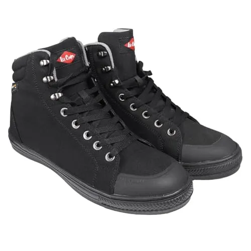 Lee Cooper LCSHOE158 SB - SRA Sicherheitsschuh schwarz 44 EU - Sneaker mit Sicherheitsklasse SB, ideal für den Einsatz in der Industrie, bietet optimalen Schutz und hohen Tragekomfort.