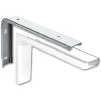 SOTECH Regalkonsole Regalbodenträger mit Abdeckung Größe 18 cm Weiß