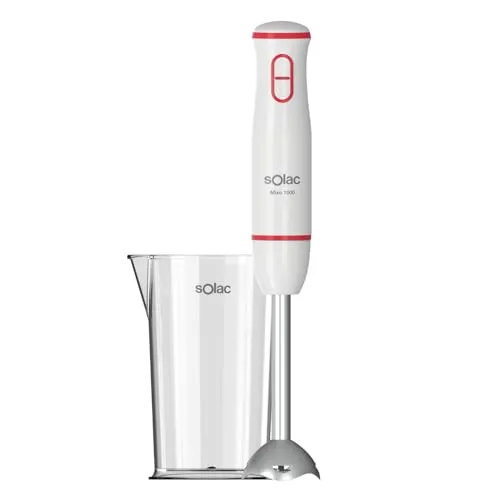 Solac Mixo 1000 (S91607200) Stabmixer - Leistungsstarker Stabmixer mit 1000 Watt, ideal für die einfache Zubereitung von Smoothies und Suppen.