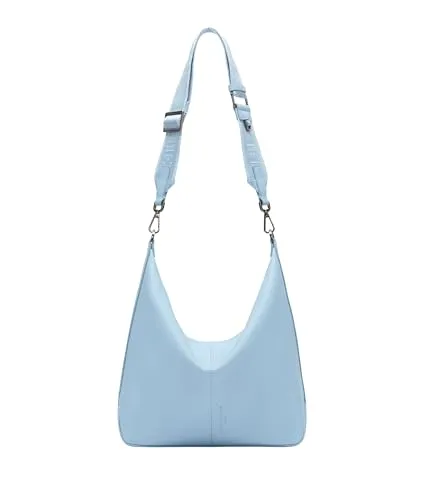 Liebeskind Paris Schultertasche M Leder 40 cm blau - Elegante Schultertasche aus hochwertigem Leder im modernen Metropolen-Look. Mit praktischem Reißverschlussfach und vielseitigem Umhängeriemen für Stil und Funktionalität.