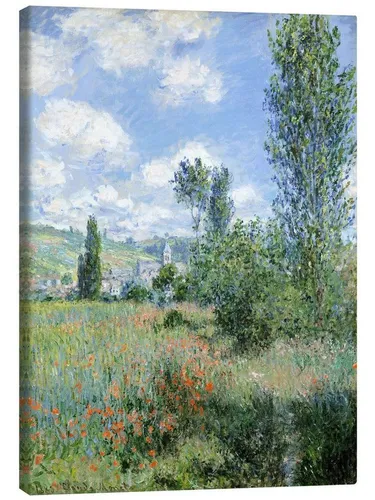 Posterlounge Wandbild Weg durch die Mohnblumen, Claude Monet, erhältlich als Poster, Leinwandbild, Wandsticker oder Acrylglasbild