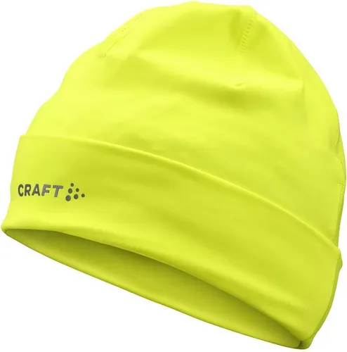 Craft Unisex Strickmütze Core Essence Hat 1916626 gelb S/M - Stylische Strickmütze für Herren und Damen, ideal für kühle Tage. Hergestellt aus hochwertigem Polyester-Elasthan-Mix für optimalen Tragekomfort. Maschinenwaschbar und pflegeleicht.