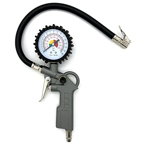 Reifendruckpistole Manometer Luftdruckprüfer Druckluftpistole 16 bar Auto Reifen