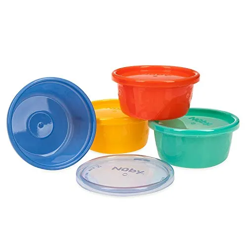 Nuby Picknick Schälchen m.Deckel 240ml - 4er pack