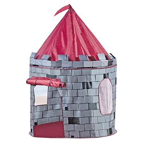 Bino Spielzelt Burg - Spielzelt für Kinder ab 3 Jahren, drinnen & draußen nutzbar, fördert Kreativität und Abenteuerlust mit lebendigem Burg-Design.