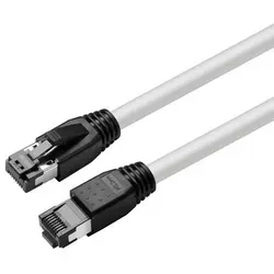 CAT8.1 S/FTP 2m Weiß LSZH Geschirmtes Netzwerkkabel AWG