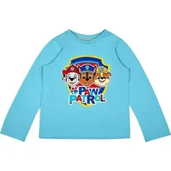 PAW PATROL Langarmshirt PAW PATROL Jungen Langarm T-Shirt Kinder Sweatshirt Pullover blau 104 EU