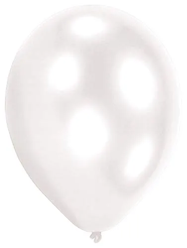 Amscan 9904918 - Latexballons Standard Weiß, 25 Stück, 27,5 cm / 11, Luftballon