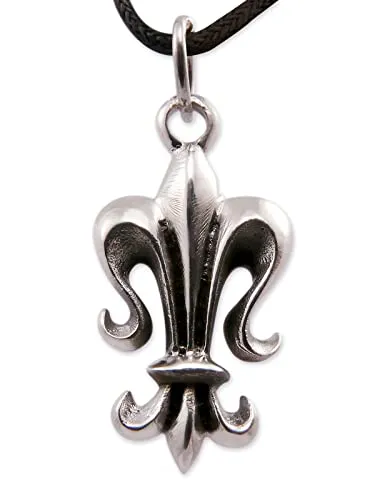 Fly Style 316L Edelstahl Kettenanhänger Fleur de LYS für Damen und Herren