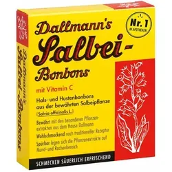Dallmann's Salbeibonbons mit Vitamin C - Süßes & Knabbereien – Linderung bei Heiserkeit und Halsbeschwerden mit Vitamin C zur Stärkung der Abwehrkräfte.