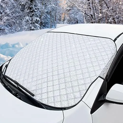 Windschutzscheibenabdeckung für Auto – 150 × 100 cm, 4-lagiger Schutz gegen Frost und UV-Strahlen