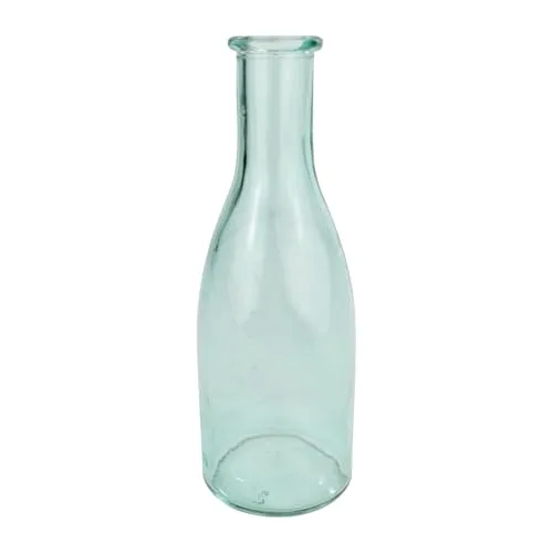 Concord GmbH Vase Türkis Tischdeko Glasvase Blumenvase Deko Maritim Sommer Strandhochzeit 18,5cm H