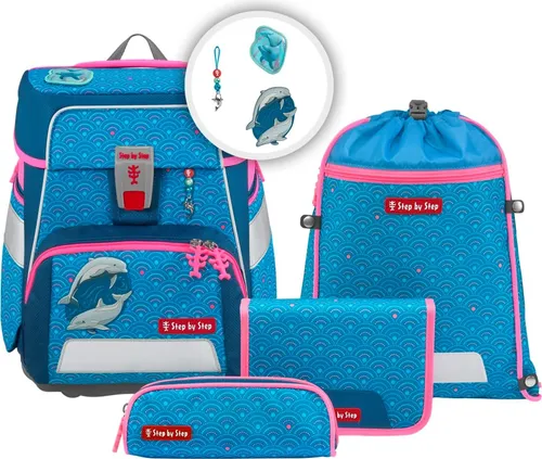 Step by Step Ranzen-Set SPACE, 5-teilig in blau von Step by Step
