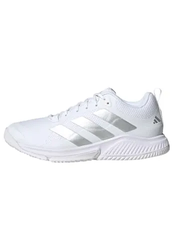 adidas Damen Court Team Bounce 2.0 Shoes - Komfortable Sneakers für Damen - Damen-Sneaker mit zweilagigem Mesh-Obermaterial, energieeffizienter Bounce Zwischensohle und umweltfreundlichem Design aus mindestens 50% Recycling-Material.
