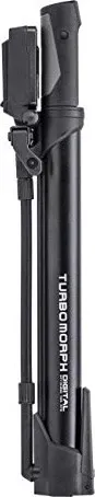 Topeak Turbo Morph Digital - Mini Fahrradpumpe - Luftpumpen für Rennrad und Mountainbike, kompakte Größe mit digitalem Manometer für präzise Druckmessung.
