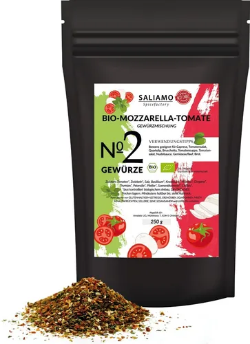 Saliamo | 250g BIO Tomate Mozzarella Gewürzmischung
