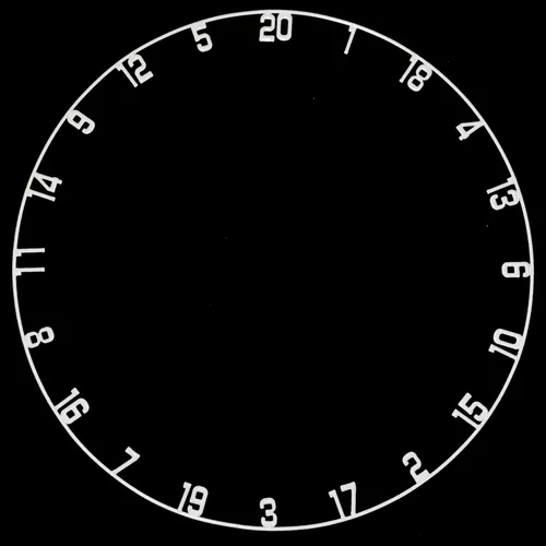 BULL'S Board Metall Nummernring für Dartsboards