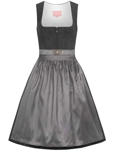 Krüger Dirndl Evi 60cm | Elegantes Cord-Dirndl mit Reißverschluss - Schickes Krüger-Dirndl für Damen in 60cm Länge. Mit praktischem Reißverschluss und Taschen im Rock. Ideal für festliche Anlässe und Trachtenfeste. Hochwertige Verarbeitung von Krüger Dirndl!