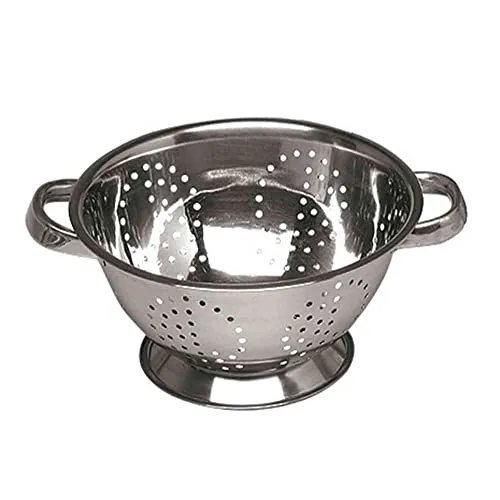 KARL KRÜGER Standsieb mit Seitengriffen Silber Edelstahl spülmaschinengeeignet 28 cm