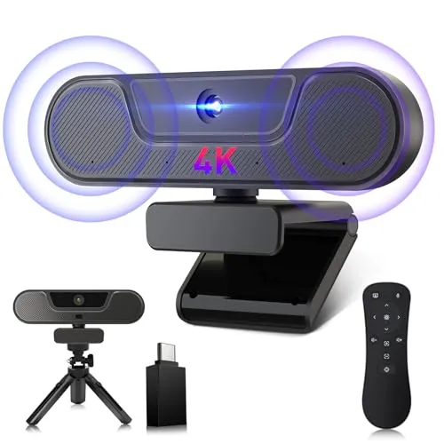 VIZOLINK V20 UHD 4K Webcam mit Mikrofon und Lautsprecher
