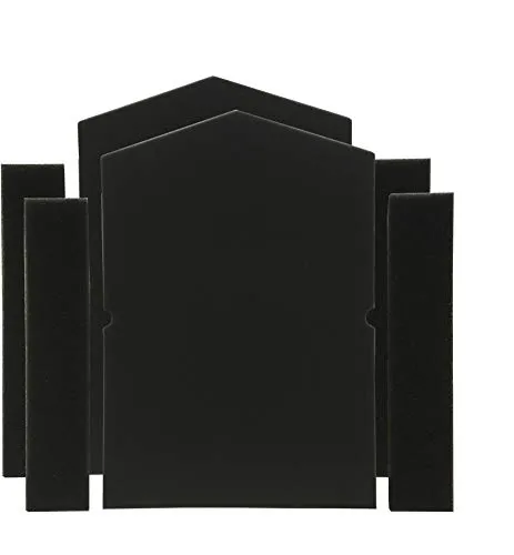 Comedes Ersatz Schaumfilter-Set kompatibel mit Miele Trockner | einsetzbar statt Miele Filter 6057930 und 9688381 (Nr.: 7358901) | Schwammfilter Sockelfilter Nachmotorfilter (2er Set)