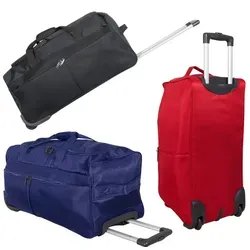 Reisetasche Brooklyn mit 2 Rollen 70 Liter Trolley Tasche 65cm blau