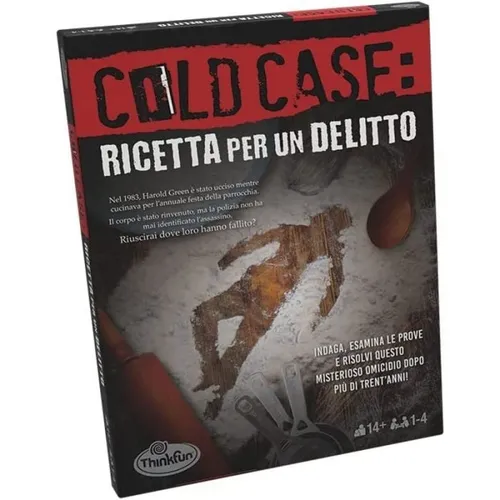 COLD CASE 2 Rezept für ein Verbrechen THINK FUN Brettspiel IN ITALIENISCH inv...