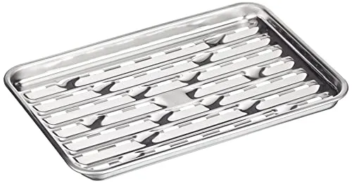 tepro Grillzubehör Grillschale aus Edelstahl, Länge: ca. 39,5 cm