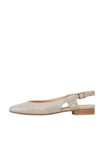 s.Oliver Ballerina Sandale 36 EU - Elegante Ballerina Sandale in Größe 36 EU, mit metallic Obermaterial und bequemer Gummisohle für den perfekten Tragekomfort im Alltag.