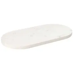 vidaXL Tischplatte Weiß 70x35 cm aus massivem Kiefernholz - Zubehör für Möbel: Hochwertige, behandelte Tischplatte aus massivem Kiefernholz, ideal zum Auffrischen von Tischen in Restaurants, Cafés oder für dein Zuhause.
