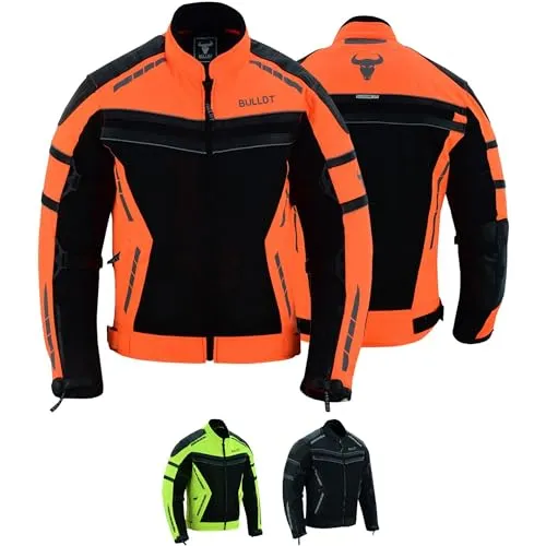 BULLDT Motorradjacke Herren Sommer mit CE-Protektoren von BULLDT